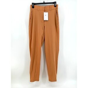 Nike Dri-FIT‎ Golf Pants Women Small Tall Orange Solid Standard Fit Modern NEW